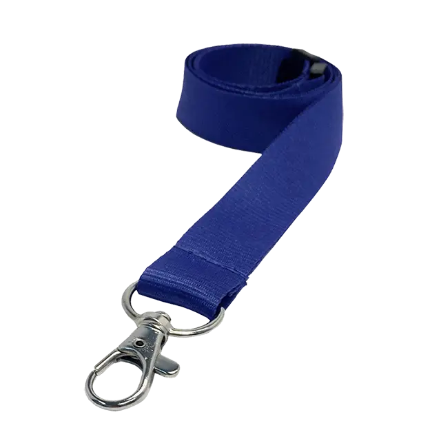 A Royal Blue Plain Coloured Lanyard