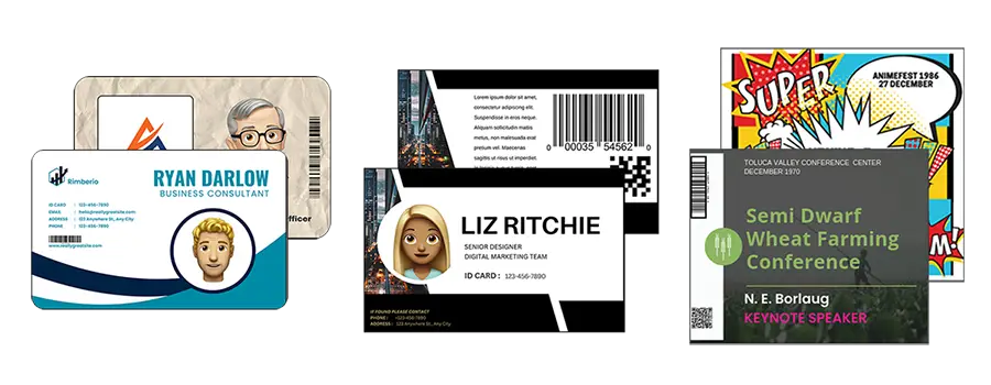 A Selection Of Printed ID Cards & Printed Passes