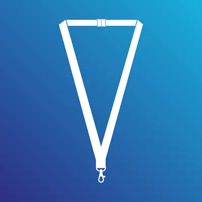 Plain Coloured Lanyard Graphic