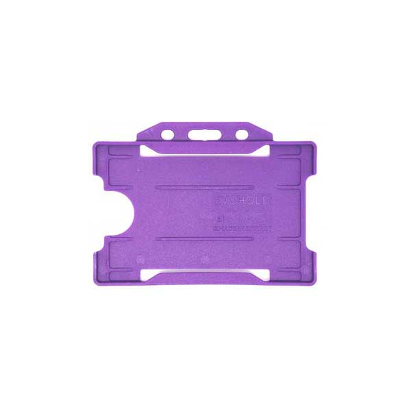 Purple Antimicrobial ID Card Holder