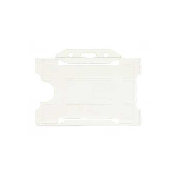 White Antimicrobial ID Card Holder