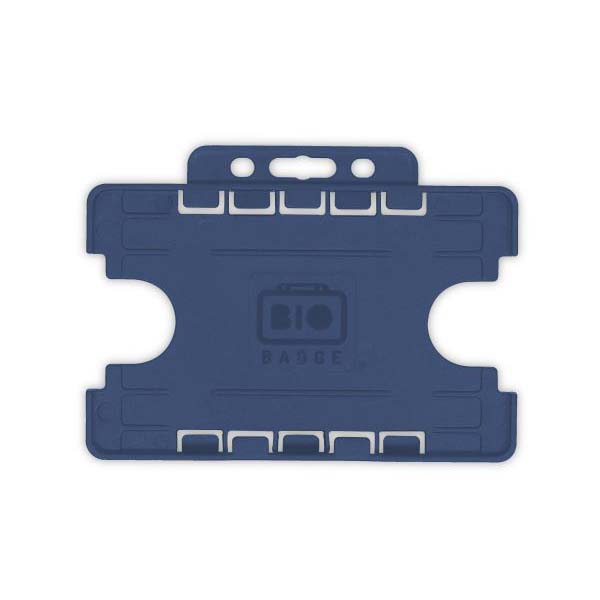 Navy Blue Biodegradable Double ID Card Holder