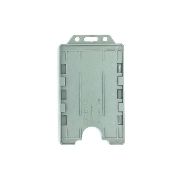 Grey Antimicrobial Double ID Card Holder