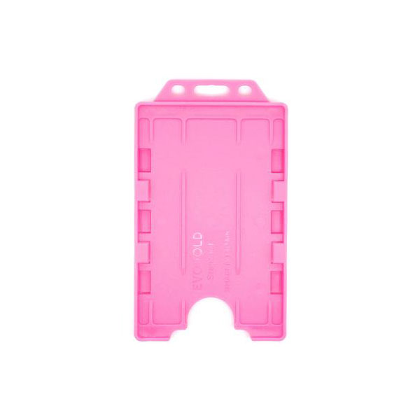 Pink Antimicrobial Double ID Card Holder