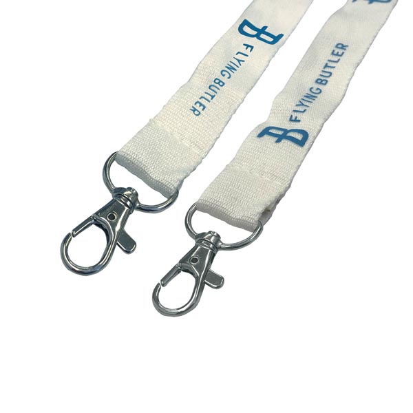 Printed Double Clip Bamboo Lanyards