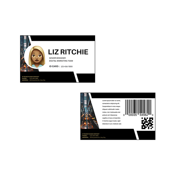 Double Sided Full Colour Printed ID Card