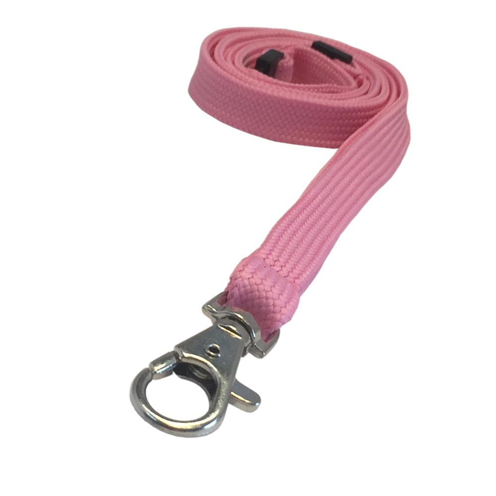 1cm Bootlace/Tubular Pink Lanyard