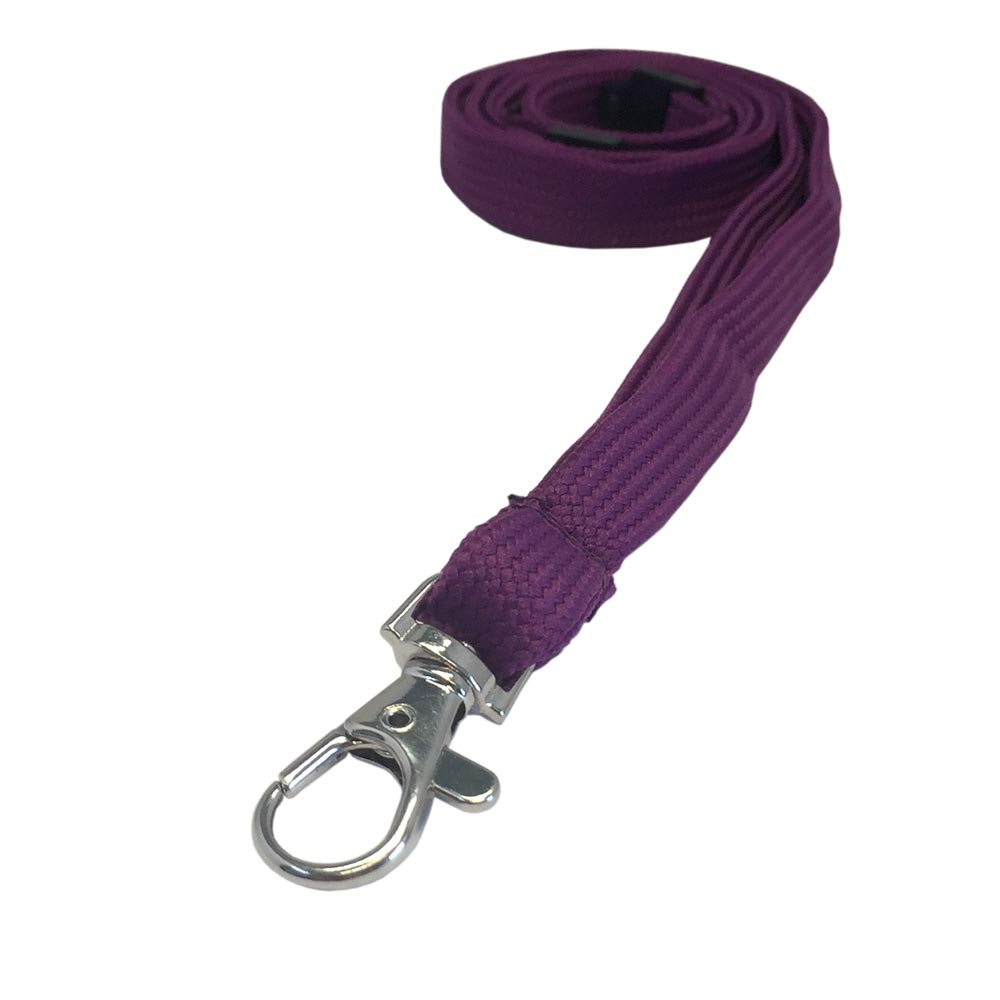 1cm Bootlace/Tubular Purple Lanyard