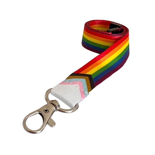 Rainbow Progess Flag Lanyard