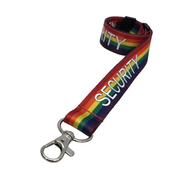 Rainbow Security Lanyard