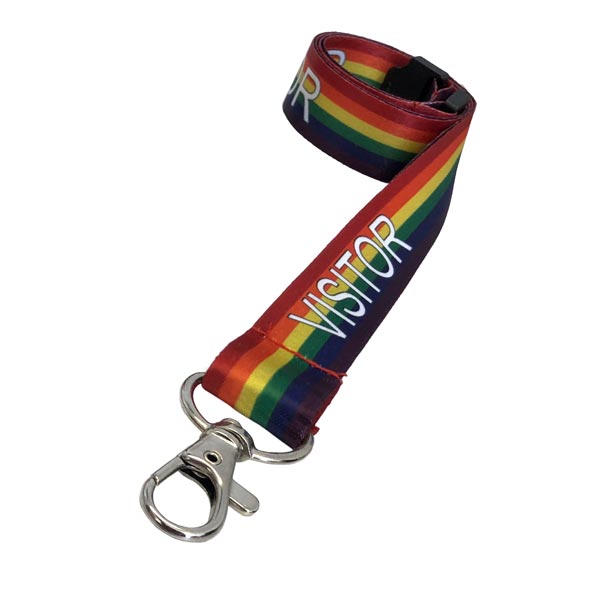 Rainbow Visitor Lanyard