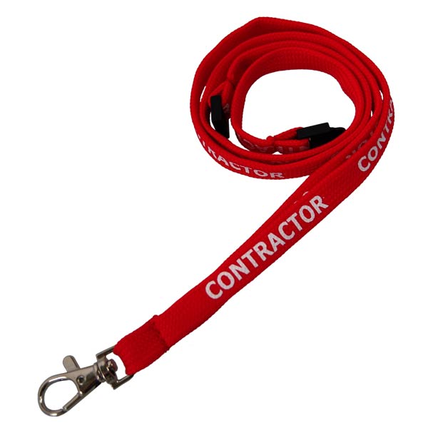 Red Contractor Lanyard