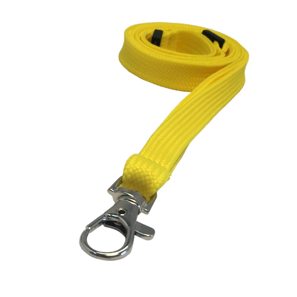 1cm Bootlace/Tubular Yellow Lanyard