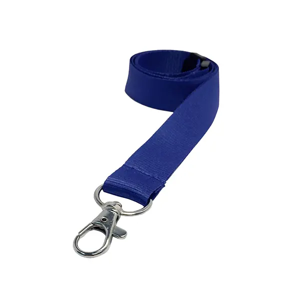 a teal plain coloured flat lanyard.